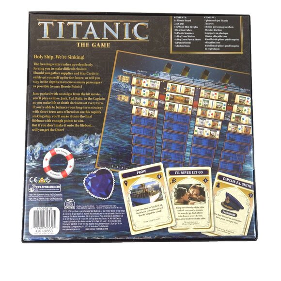 TITANIC The Game 'Escape The Boat Stay Afloat' Board Game New Sealed - Picture 3 of 10